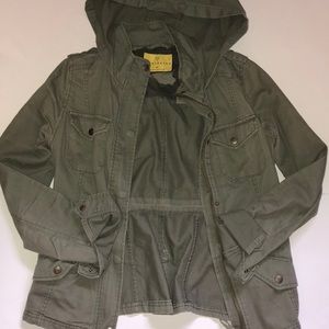 Green army jacket